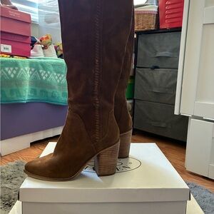 Steve Madden Tan Suede Heeled Boots